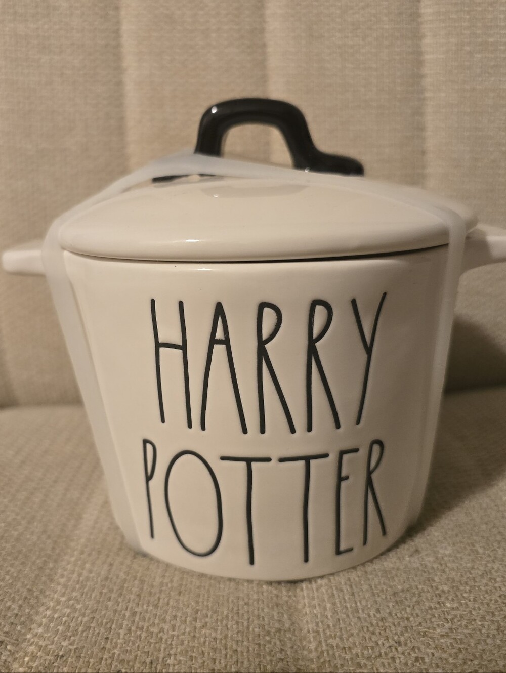 Rae Dunn Harry Potter  Crock Jar Trinket Holder New Double Sided